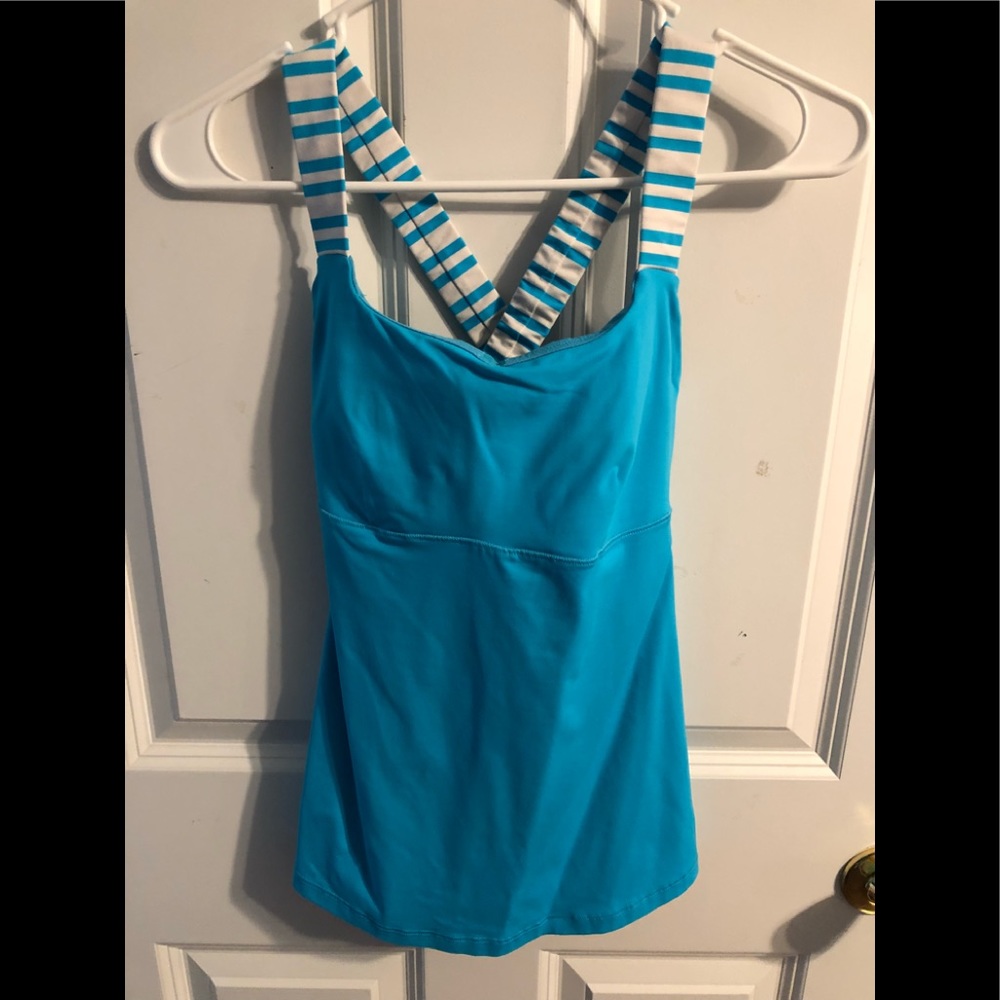 Lululemon tank top with criss cross straps